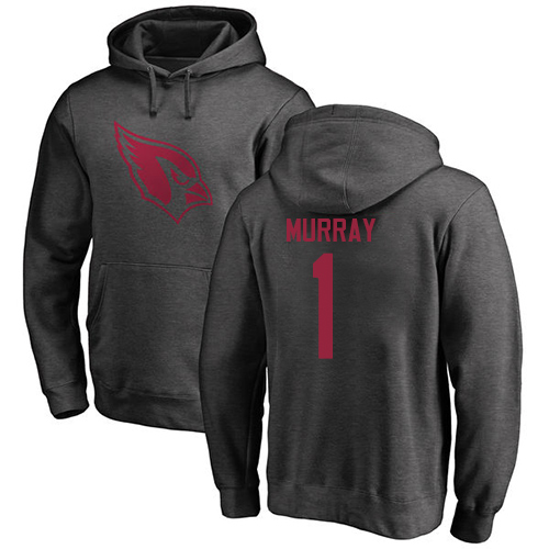 Arizona Cardinals Men Ash Kyler Murray One Color NFL Football #1 Pullover Hoodie Sweatshirts